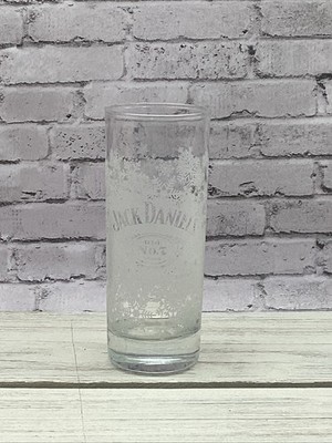 Jack Daniels Old No. 7 Christmas Snowflake 10 Oz Etched 6'' Highball Glass EUC