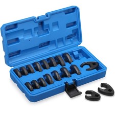 38 Drive Crowfoot Flare Nut Wrench Set18-piece Chrome Vanadium Steel Crows Foo 38 Drive Crowfoot Flare Nut Wrench Set18-piece Chrome Vanadium Steel Crows Foo