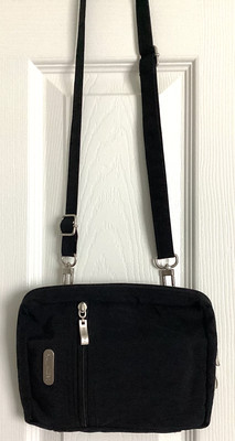 Baggallini Essential Convertible Crossbody Waist Bag Travel Wallet Purse Black