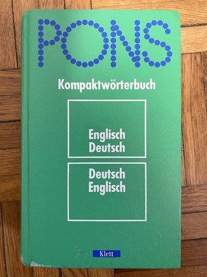 PONS KOMPAKTWÖRTERBUCH ENGLISCH-DEUTSCH-ENGLISCH KLETT VERLAG 1991