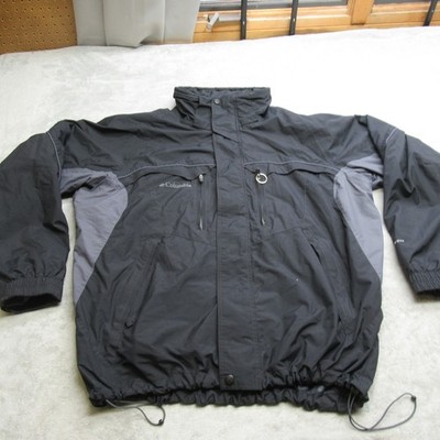 Columbia Jacket Men Large Black Bugaboo Wind Snow Insulated Waterproof 3in1SHELL
