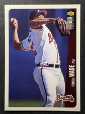 1996 Collector's Choice #461 Terrell Wade Atlanta Braves Rookie Baseball Card RC. rookie card picture