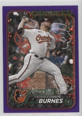2024 Topps Holiday Purple Glitter 19/99 Corbin Burnes #H7 0q3