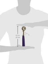 Winco ICD-24 No.24 Ice Cream Disher with Plastic Handle, Red