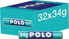 Polo Spearmint Mints Tubes, 32 x 34 g