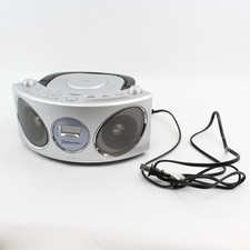 Emerson PD6810 Silver Portable Boombox CD Player AM/FM Stereo AC Cord