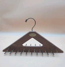 Woodlore 40 hook tie rack, belt rack, scarf rack, closet organizer