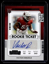2021 Panini Contenders Rookie Ticket Auto Victor Dimukeje #242 H