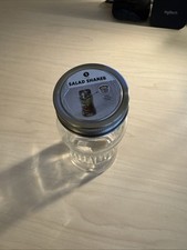 Glass Sales Shaker with salad dressing holder
