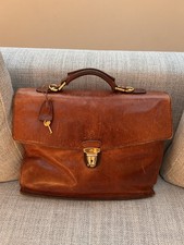 The Bridge Aktentasche Braun mit Stoffbeutel | Gebraucht