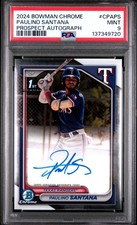 2024 BOWMAN CHROME PRSPCT AUTOS #CPAPS PAULINO SANTANA PSA 9