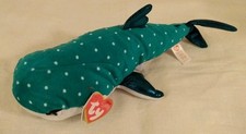 TY Sparkle Disney Pixar Finding Dory Plush Beanie Destiny Whale Shark With Tag