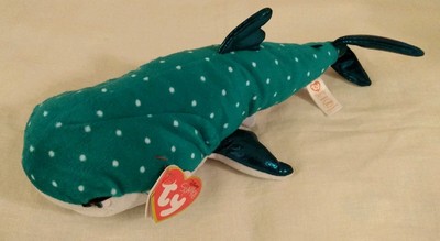 TY Sparkle Disney Pixar Finding Dory Plush Beanie Destiny Whale Shark With Tag