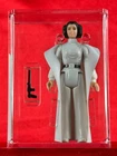 VINTAGE STAR WARS AFA 85 PRINCESS LEIA ORGANA BROWN HAIR & BELT TW