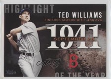 2015 Topps Update Highlight of the Year Ted Williams #H-66 HOF 1u6