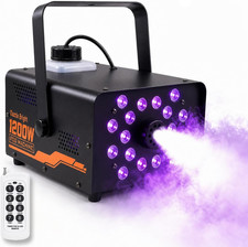 Dazzle Bright 1200W Halloween Fog Machine, Smoke Machine Outdoor Indoor with Tim