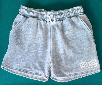 Liquid Energy Apparel Women's Fleece Gray Shorts 'Santa Monica California'  Sz L