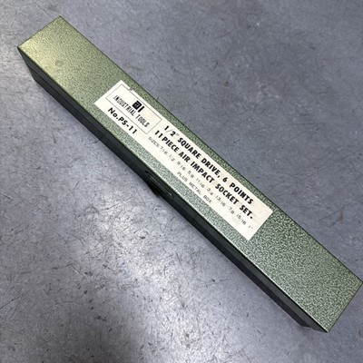Industrial Tools PS-11 1/2'' Square Drive, 6 Points Air Impact Socket Set - JAPAN