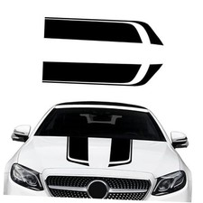 Car Hood Decals Racing Stripes Sticker, Racing Stickers Sport Stripe Black