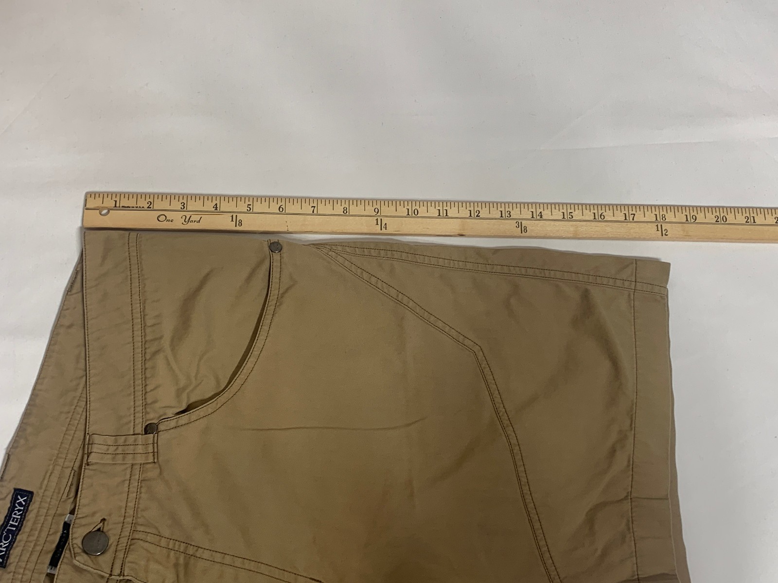 Arc'teryx Size 36 Men's Cotton / Nylon Blend Hiking Camping Shorts Tan Beige thumbnail 5