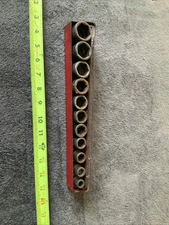 Mac Tools 1/2” Shallow Impact Socket Set, Sae, 6pt, Surface Rust, 1 Is Snap On