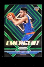 2018 Prizm Green Emergent #9 Kevin Knox New York Knicks Rookie Card RC