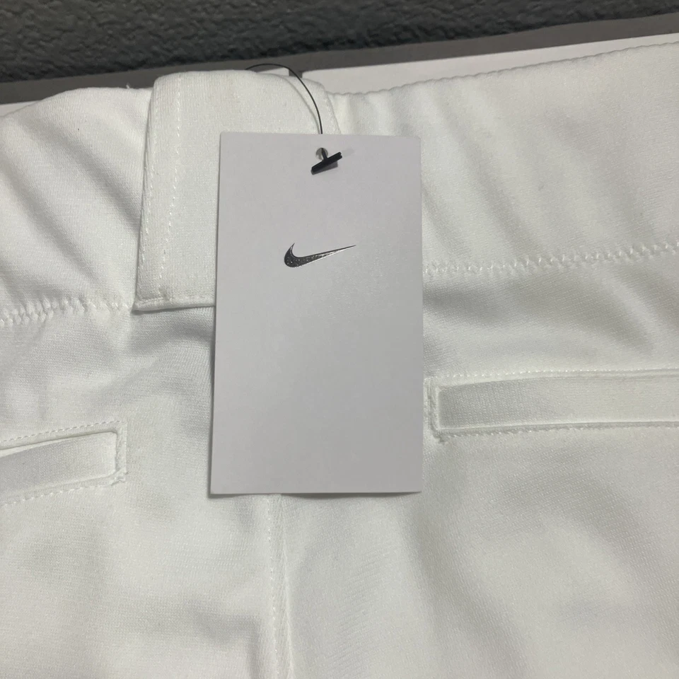Pantalones de béisbol Nike Team para niños blancos rojos forrados talla L nuevos con etiquetas Foto 4 de 4