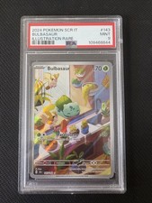 Pokémon 2024 Bulbasaur 143/142 Illustration Rare SCR IT ITA PSA 9