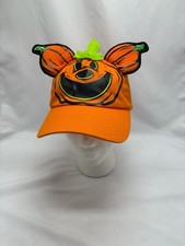 2024 Disney Parks Mickey Mouse Jack-o'-Lantern Glow-in-the-Dark Baseball Hat Cap