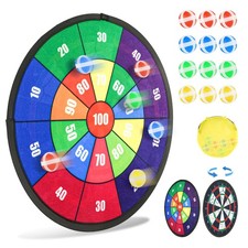 Double Sided Dart Board for , Toys for 3 4 5 6 7 8 9 10 11 12 Years Old Boys ...