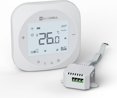 Smart Wifi Thermostat for Home, Programmable Thermostat with C-Wire Adapter, 3H/