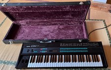 Yamaha DX7 Keyboard Synthesizer with Rare Grey Matter E! Expansion Board Vintage