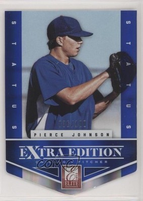 2012 Elite Extra Edition Status Blue Die-Cut 36/100 Pierce Johnson #148 3v8