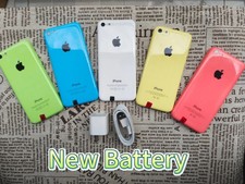 Apple iPhone 5C UNlocked 8/16/32GB BLUE/GREEN/PINK/WHITE/ New Battery perfect