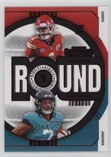 2024 Panini Contenders Round Numbers Red Brian Thomas Jr Xavier Worthy #7 1e1b