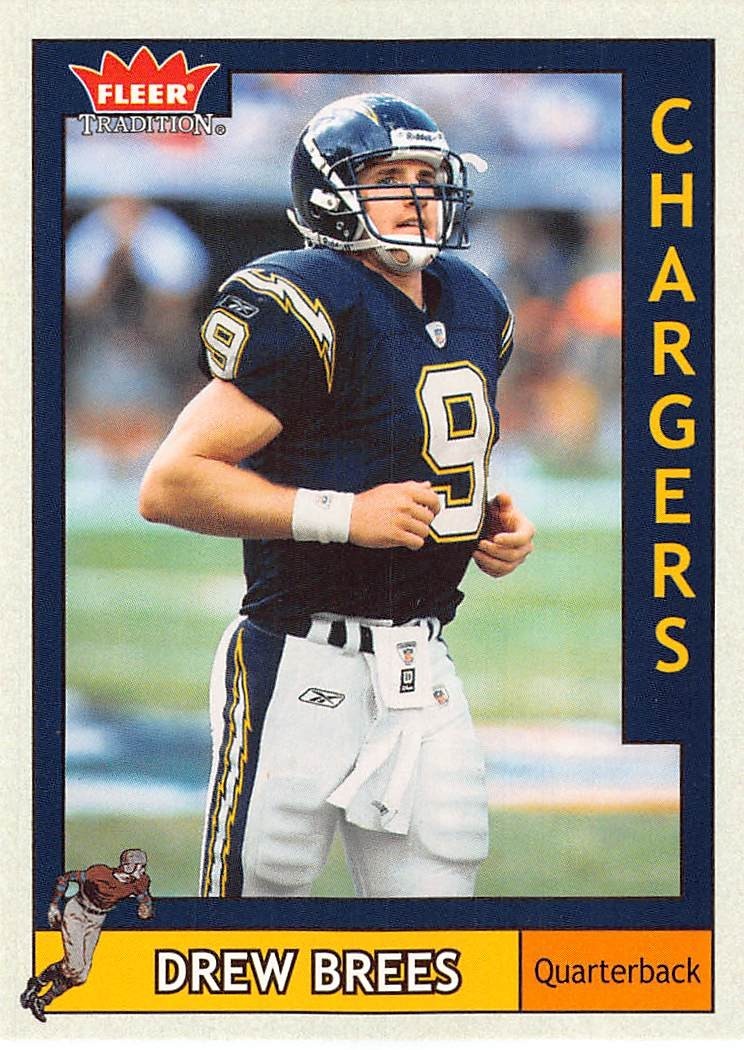 2003 Fleer Tradition Football Drew Brees #191 NM/MT San Diego Chargers
