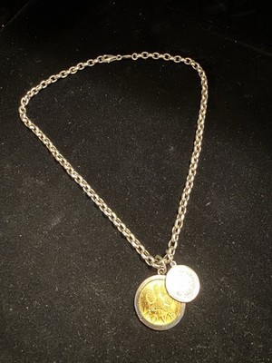 Rare Lola Sterling Silver 925 Necklace + Pendants Fiercely Loyal | Love & Luck 