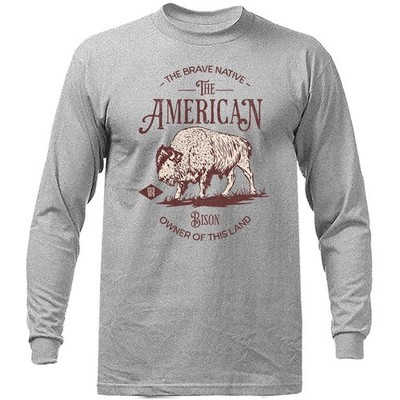 American Bison Owner Of This Land Native American Spirit Wildlife Long Sleeve