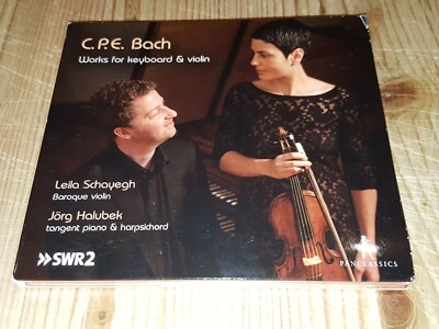 LEILA SCHAYEGH C.P.E. Bach Works for Violin PAN CLASSICS CD Signed Signiert