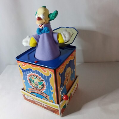 2002 Krusty the Clown The Simpsons Jack-In-The-Box Musical Wind Up