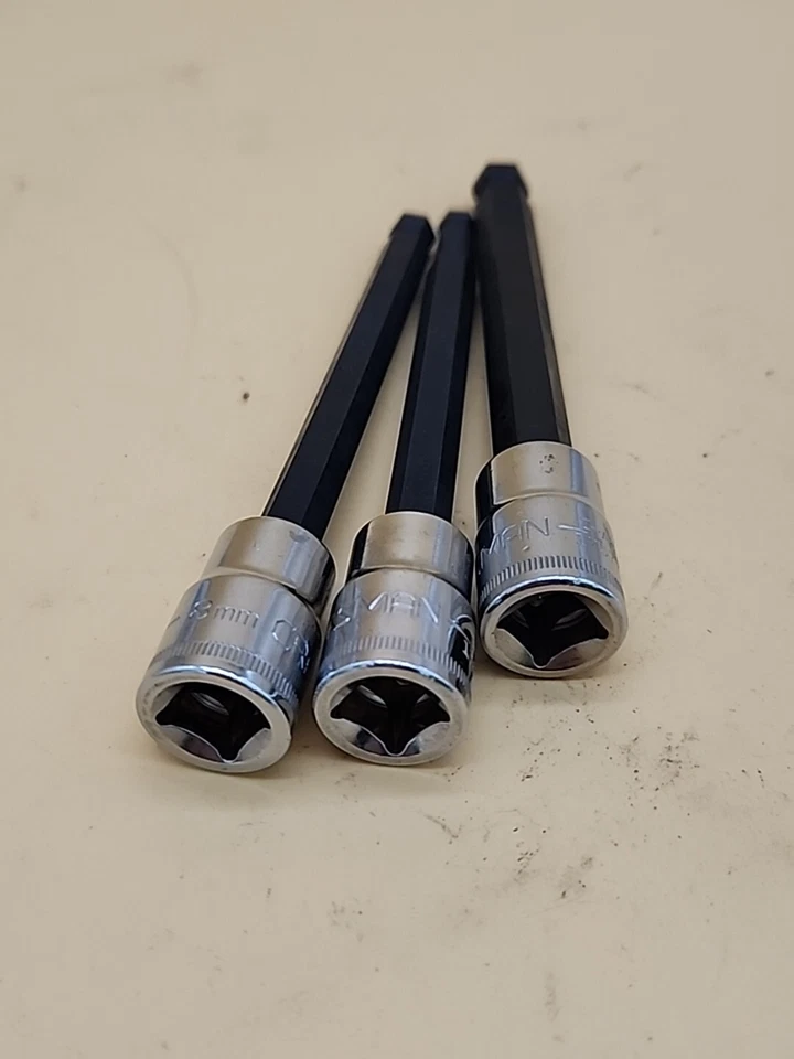 CRAFTSMAN METRIC Long Ball End Hex Bit Driver Socket Set 3pc 8,7,10mm - Image 2 of 4