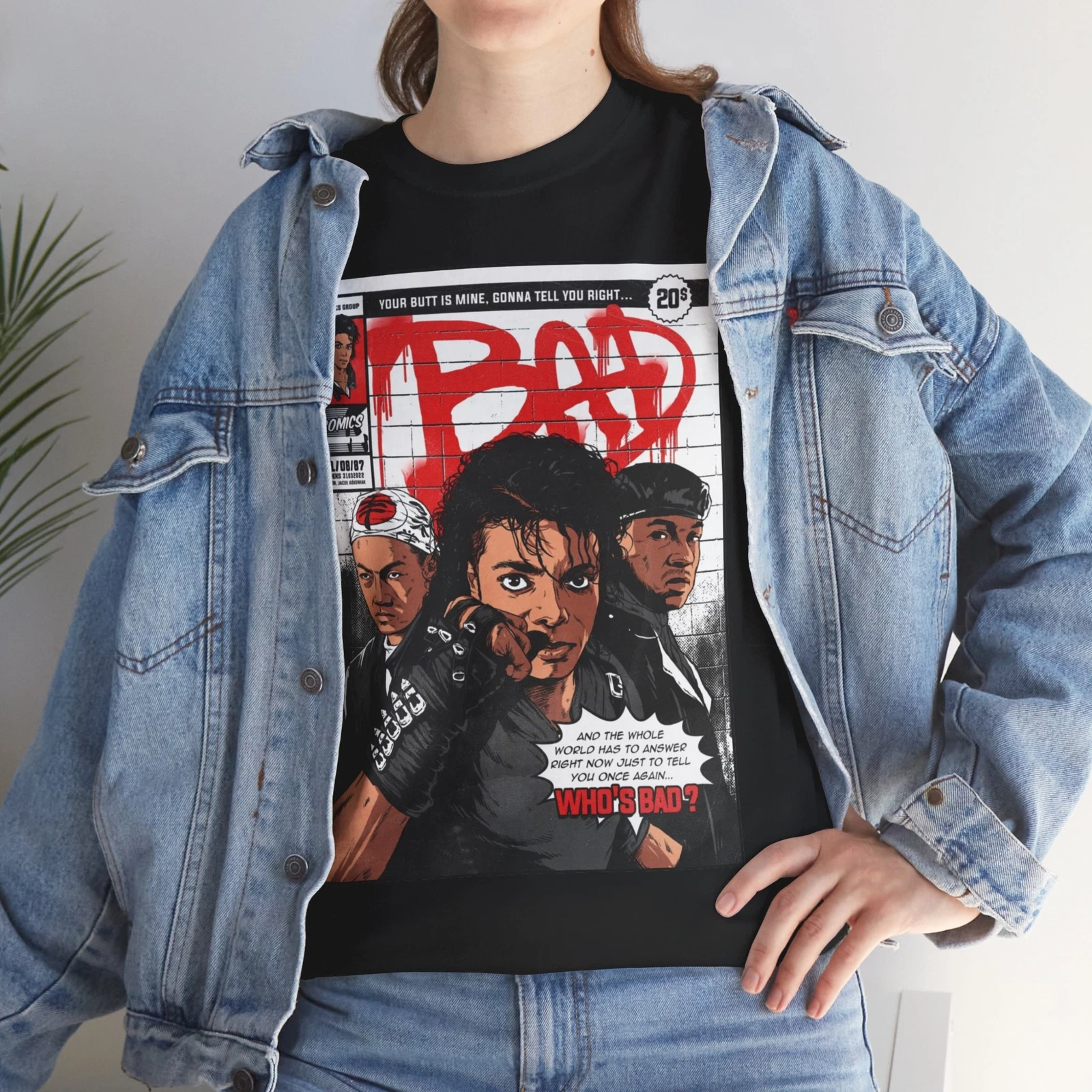 Michael Jackson Bad T shirt Unisex Heavy Cotton Tee