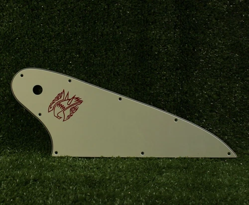 Pickguard For Gibson Reverse Firebird w Accurate Screen Logo - 3 Ply Ivory