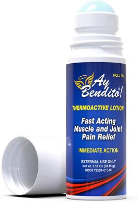 Ay Bendito Roll-on Cooling Pain Reliever Gel for Muscle, Joint, and Back Pain