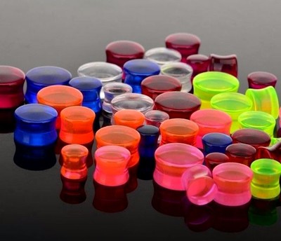 Solid Acrylic Ear Jewelry 16mm Acrylic Solid Ear Plug Stretcher - Foto 5