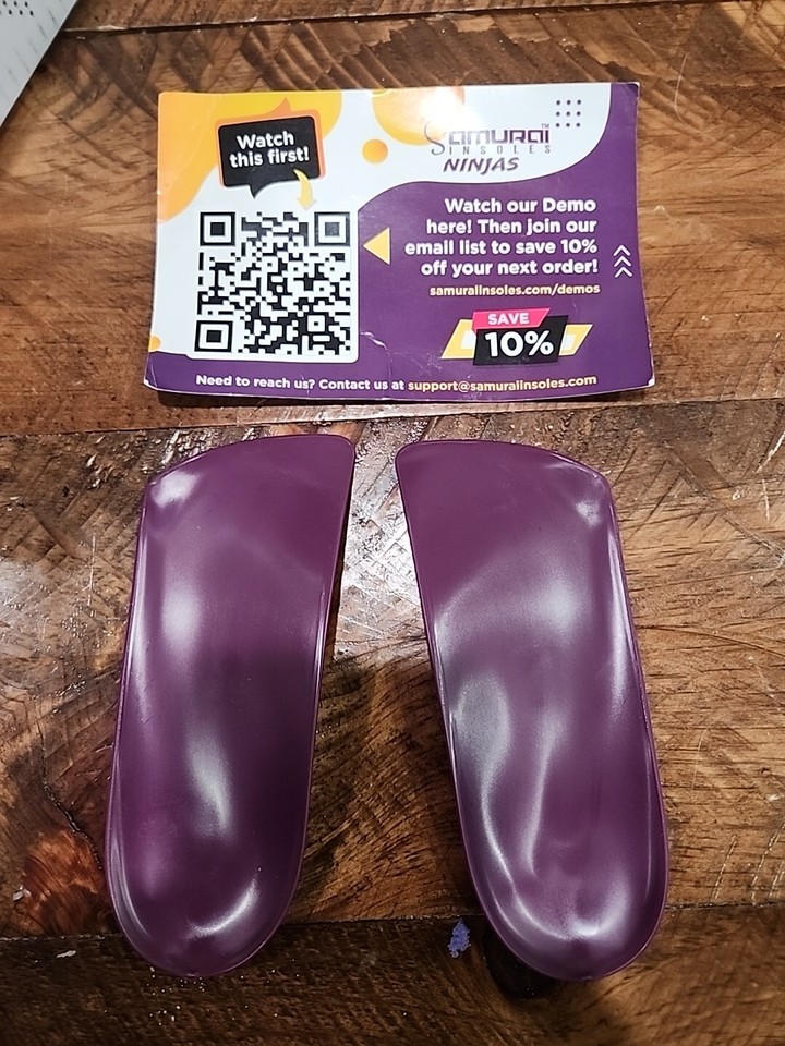 Samurai Insoles Ninja Plantar Fasciitis Relief Arch Support Shoe W 9/9