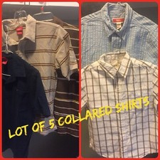 Old Navy Collared Mossimo Polo Shirts Boys M Lot Of 5 Medium Size 8 Kids Clothes