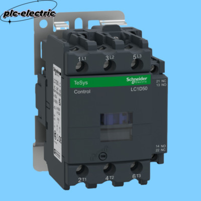 LC1D50B7C NEW Schneider TeSys Deca contactor AC-3/AC-3e, =440V,50A,24VAC