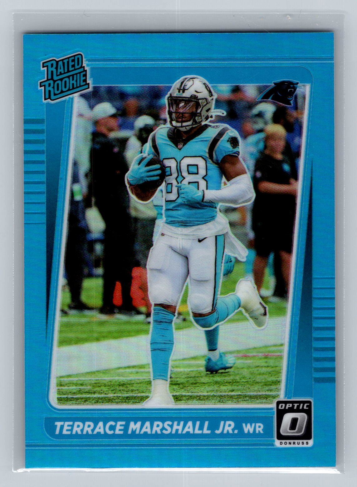 2021 Donruss Optic Terrace Marshall Jr. #218 Aqua #/299 Carolina Panthers