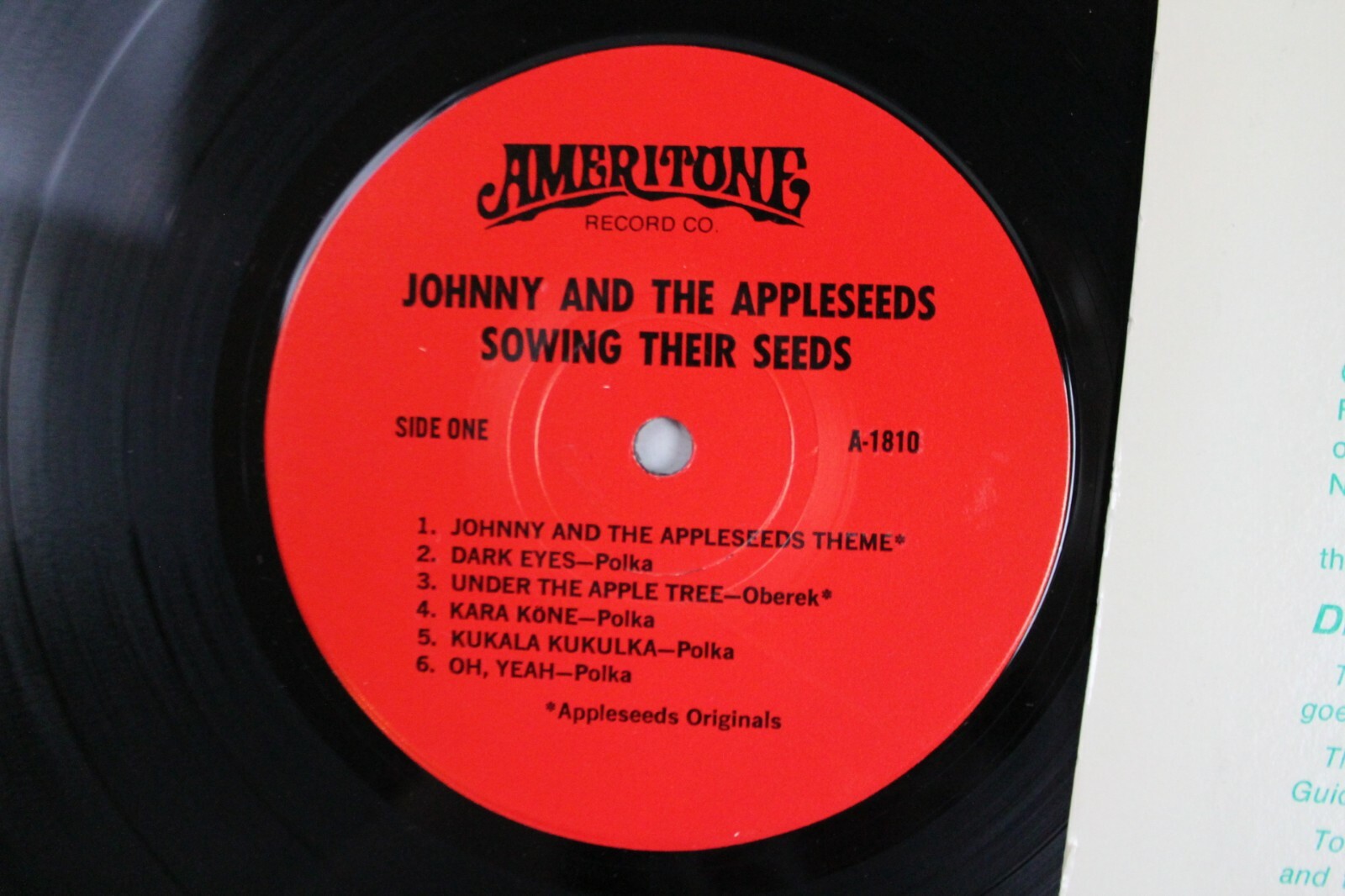 Johnny and the Appleseeds ‎ Sowing Their Seeds, vinyl, Ameritone